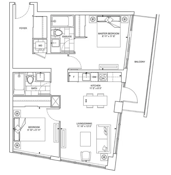 125 Redpath AVE #914, Toronto C10, ON M4S 0B5