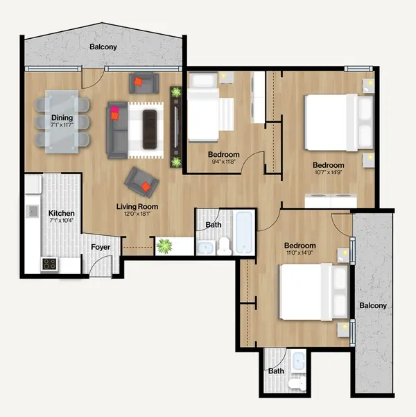 100 Graydon Hall DR #1106, Toronto C13, ON M3A 3A8