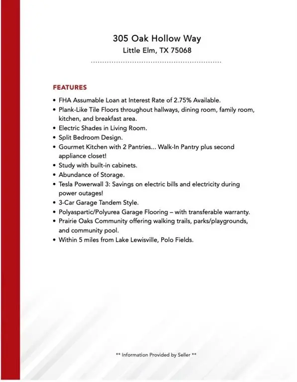 305 Oak Hollow Way, Little Elm, TX 75068