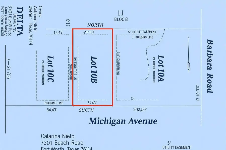 Lot 10B Michigan Avenue, Fort Worth, TX 76114
