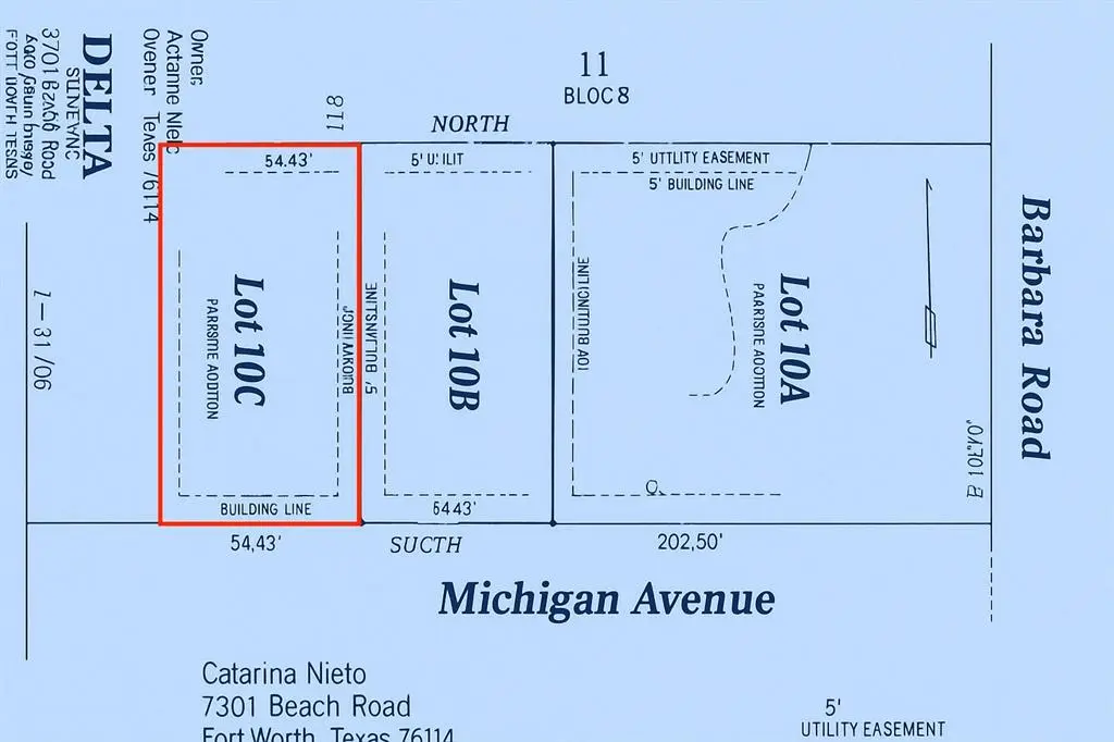 Lot 10C Michigan Avenue, Fort Worth, TX 76114