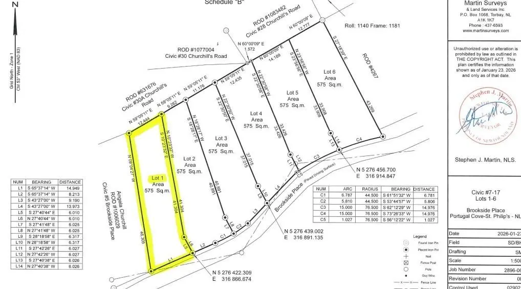 7 Brookside Place #LOT 1, Portugal Cove, NL A1M 2P4