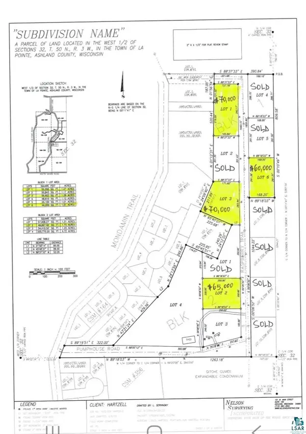 Lot 2, Block 2 Raspberry Trl, La Pointe, WI 54850