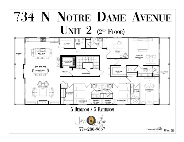 734 N Notre Dame AVE #1A, South Bend, IN 46617-2042