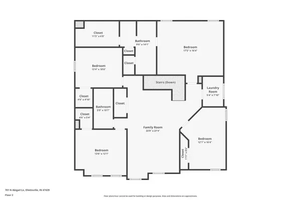 701 N Abigail LN, Ellettsville, IN 47429