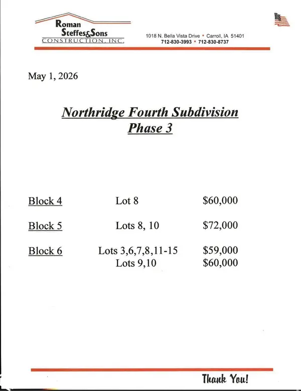 0 Northridge DR, Carroll, IA 51401