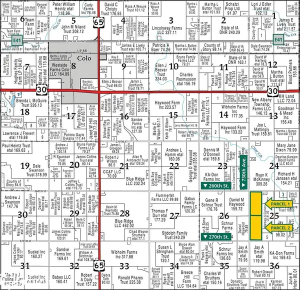 730th Ave. at 260th St., Colo, IA 50056