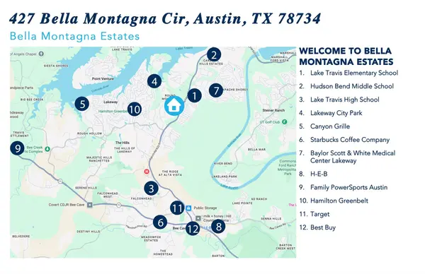 427 Bella Montagna CIR, Austin, TX 78734