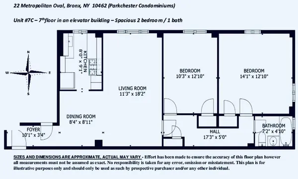 22 Metropolitan OVAL #7C, Bronx, NY 10462