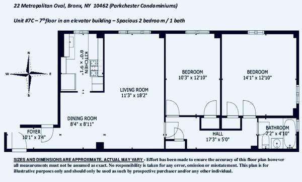 22 Metropolitan OVAL #7C, Bronx, NY 10462