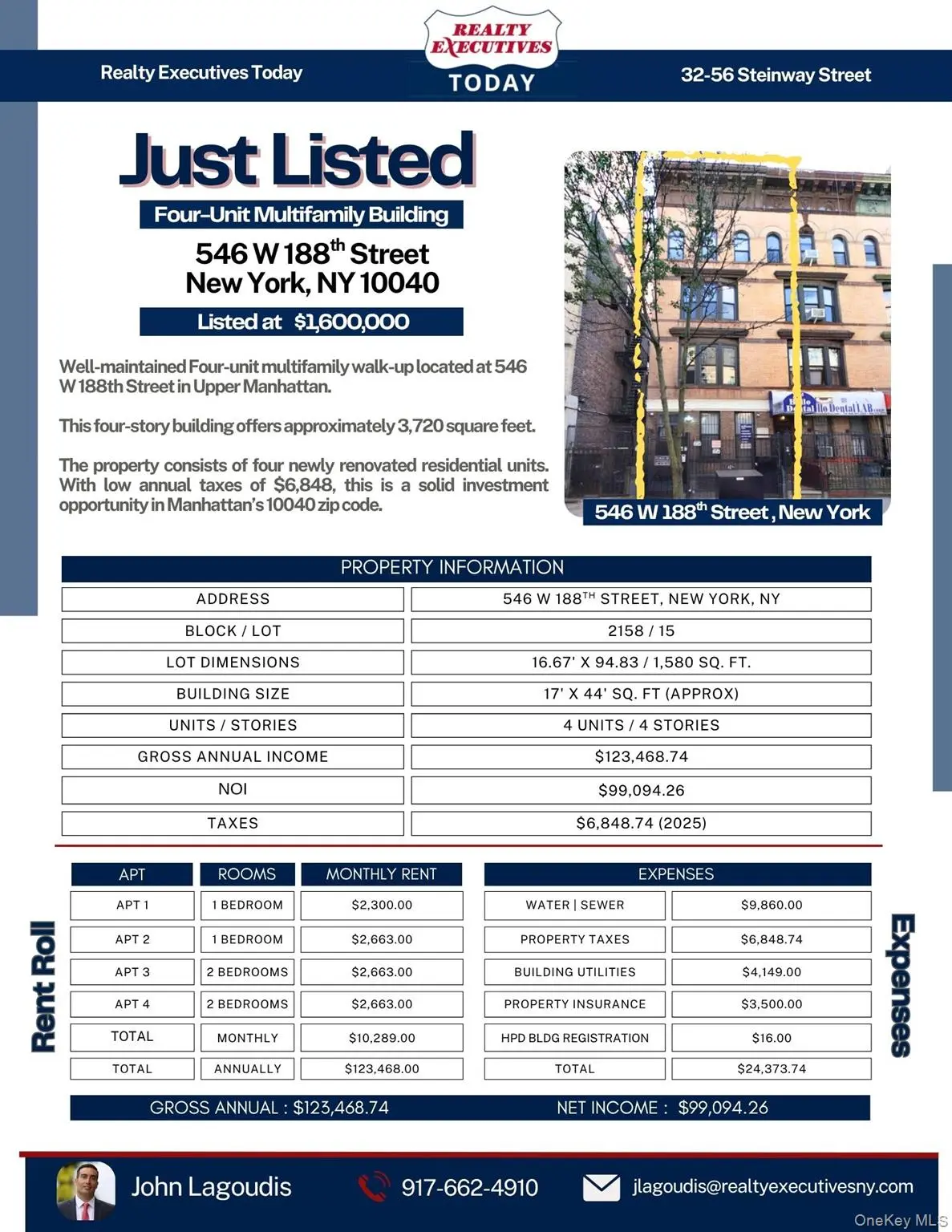 546 W 188th ST, New York (manhattan), NY 10040