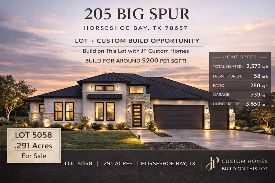 205 Big SPUR, Horseshoe Bay, TX 78657