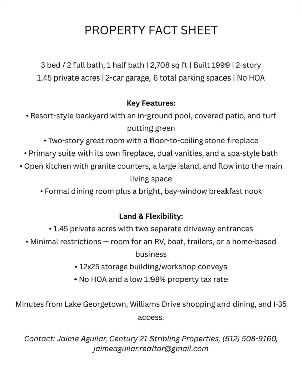 101 Landons WAY, Georgetown, TX 78633