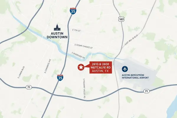 2610 & 2606 Metcalfe RD, Austin, TX 78741