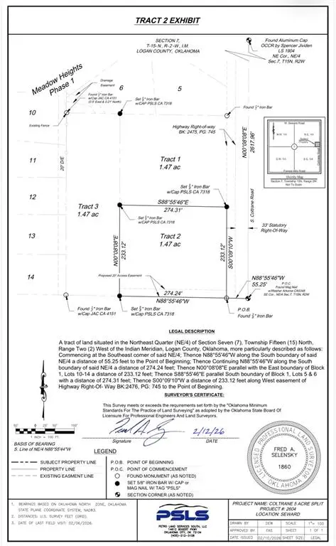N Tract 2 Coltrane, Guthrie, OK 73044