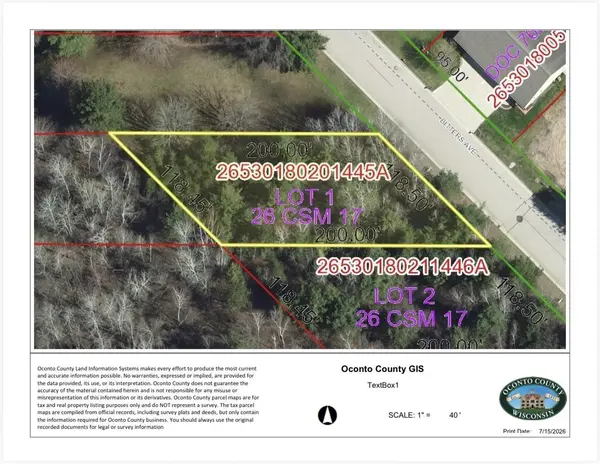 BITTERS AVE #1, Oconto, WI 54153