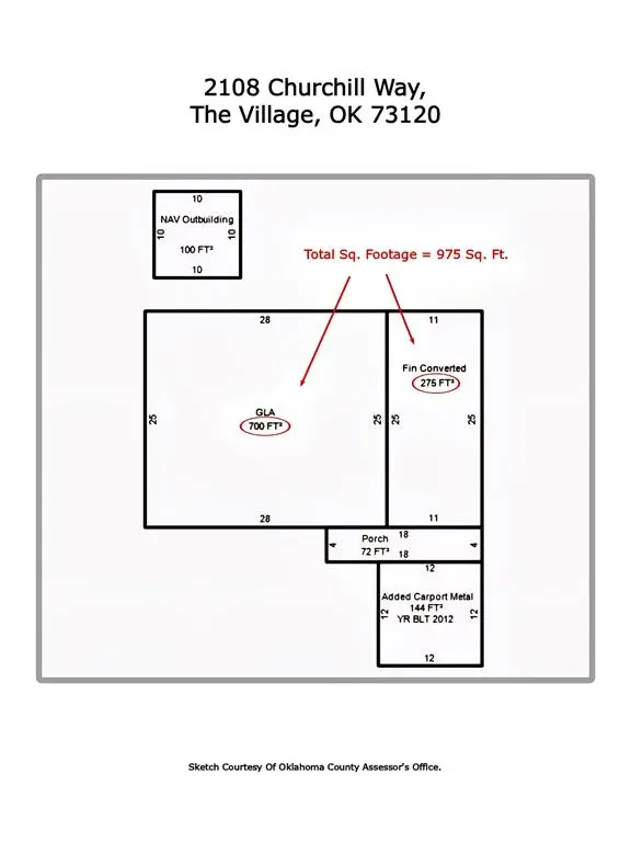 2108 Churchill WAY, The Village, OK 73120