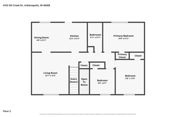 4152 Oil Creek DR, Indianapolis, IN 46268