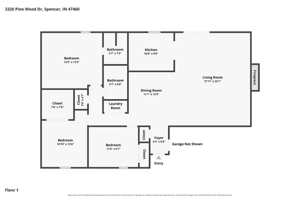 3320 Pine Wood DR, Spencer, IN 47460