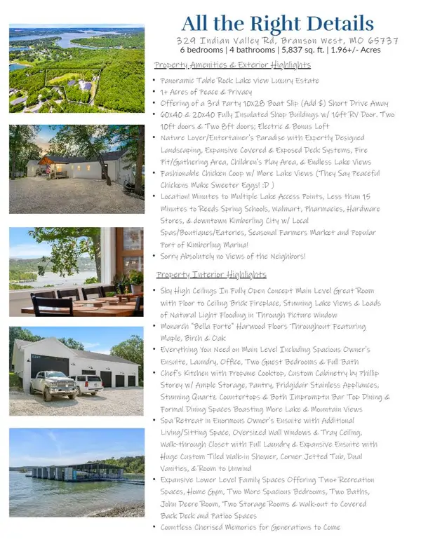 329 Indian Valley Road, Branson West, MO 65737