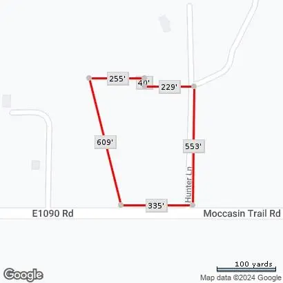 000 S Moccasin Trail RD, Meeker, OK 74855
