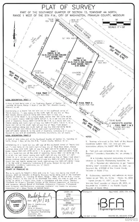 - W Front ST, Washington, MO 63090