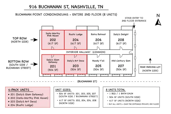 916 Buchanan St #201, 202, 203, 204, Nashville, TN 37208