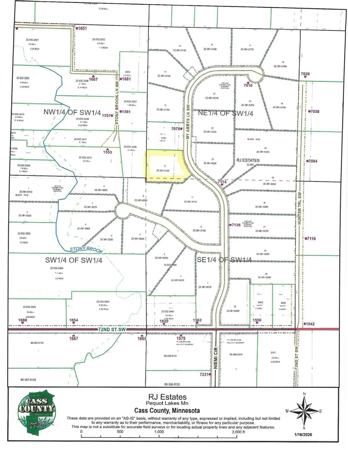 XX12 TBD My Abbys Way Lane SW, Pequot Lakes, MN 56472