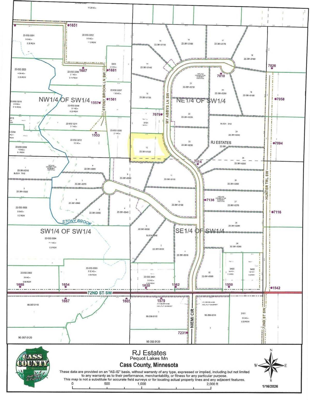 XX12 TBD My Abbys Way Lane SW, Pequot Lakes, MN 56472