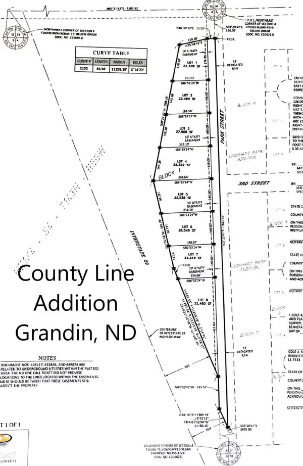 Lot 7 County Line Addition, Grandin, ND 58038