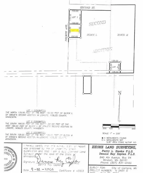 TBD 4TH ST., Lismore, MN 56155