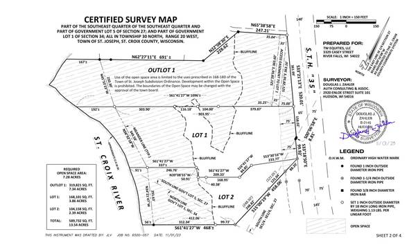 xxxx 132nd - Lot #1, Saint Joseph Twp, WI 54016