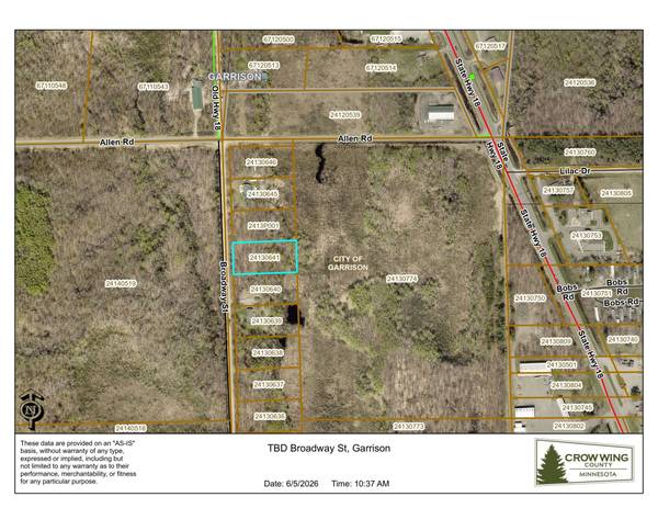 TBD Broadway St., Garrison, MN 56450