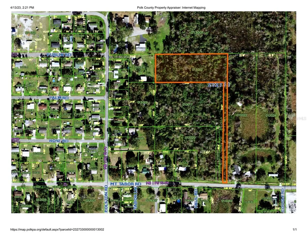 MT TABOR RD, Lakeland, FL 33810