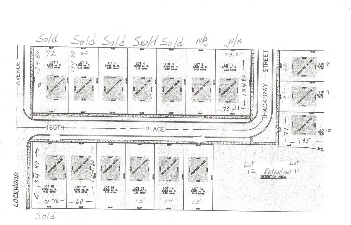 16352 169 Lot #15 PL, Oak Forest, IL 60452