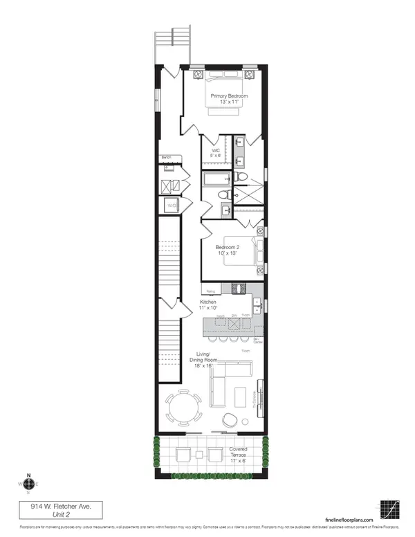 914 W Fletcher ST #2, Chicago, IL 60657