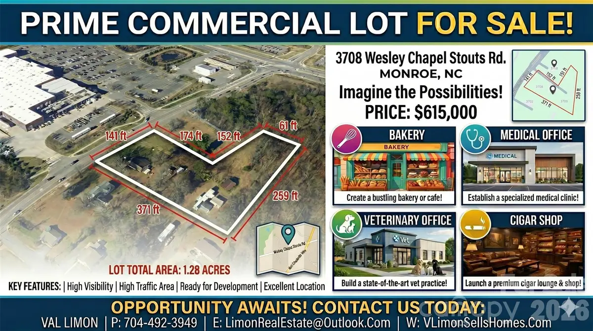 3708 Wesley Chapel Stouts RD, Monroe, NC 28110