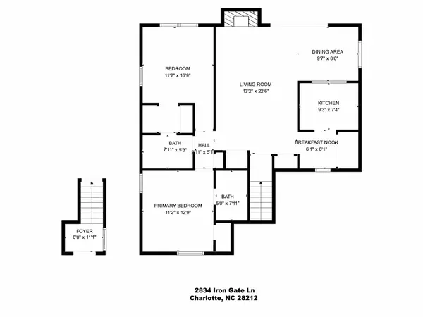 2834 Iron Gate LN, Charlotte, NC 28212