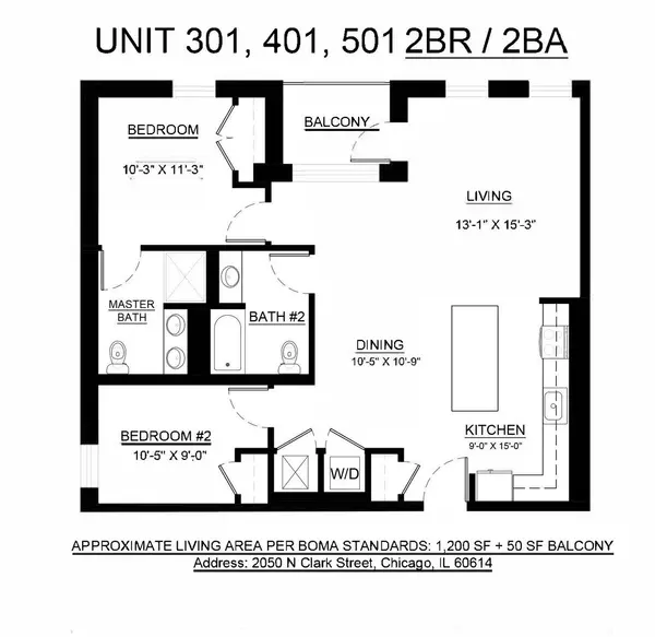 2050 N Clark ST #301, Chicago, IL 60614