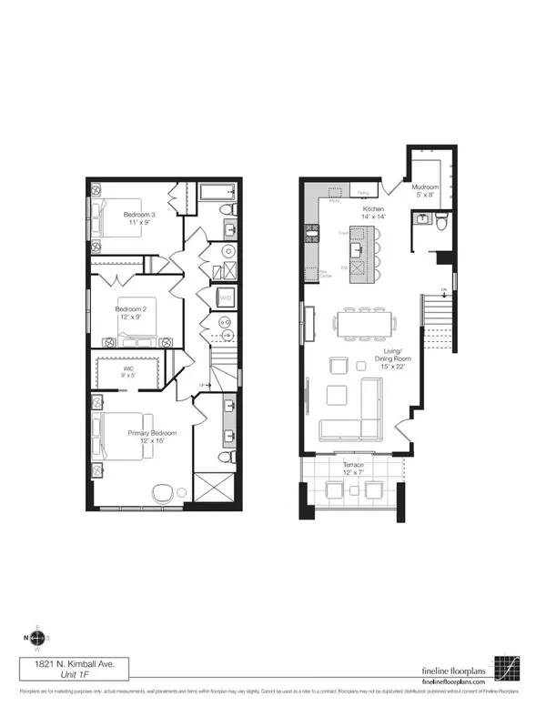 1821 N Kimball AVE #1F, Chicago, IL 60647