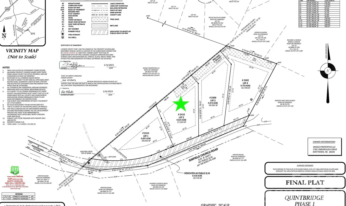 2410 Simfield Church RD, Matthews, NC 28105