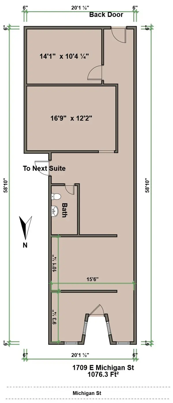 1709 E Michigan ST, Indianapolis, IN 46201