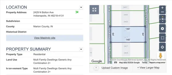 2429 N Bolton AVE, Indianapolis, IN 46218