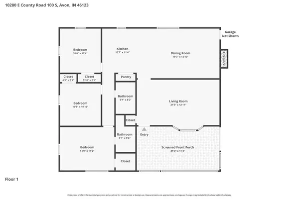 10280 E County Road 100 RD S, Avon, IN 46123