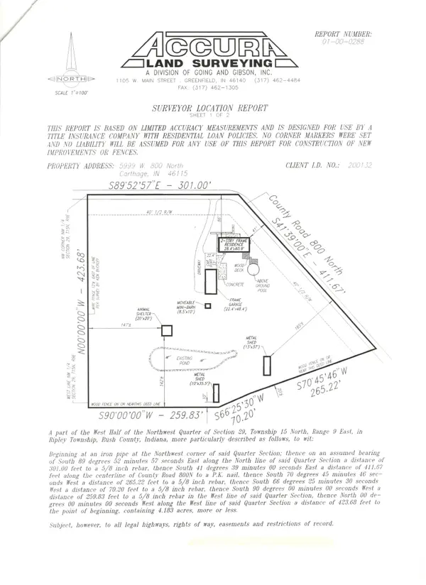 5999 W 800 N, Carthage, IN 46115