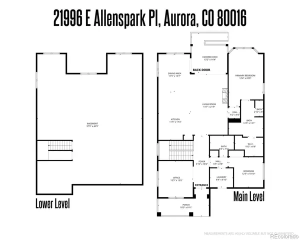 21996 E Allenspark PL, Aurora, CO 80016