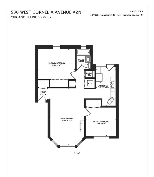 530 W Cornelia AVE #2N, Chicago, IL 60657