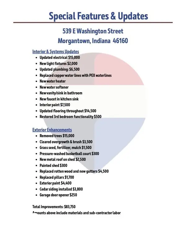 539 E Washington ST, Morgantown, IN 46160