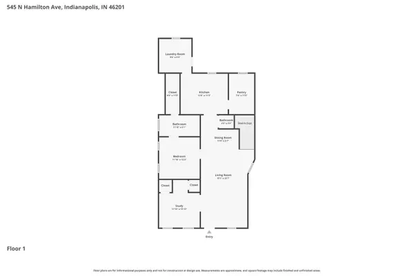 545 N Hamilton AVE, Indianapolis, IN 46201