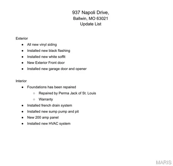 937 Napoli DR, Ballwin, MO 63021